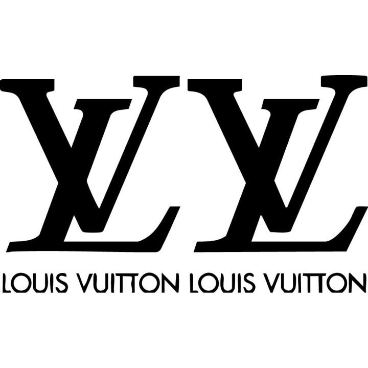 Louis Vuitton LV Logo Stickers – Fashion Decals (2-Pack)