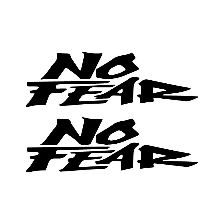 No Fear Stickers – Motocross BMX Action Sports Decals (2-Pack)