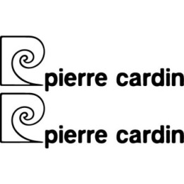 Pierre Cardin Stickers – Fashion Logo Decals (2-Pack)
