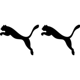 Puma Leaping Cat Stickers – Athletic Logo Decals (2-Pack)