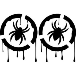 Spider Drip Stickers – Horror Gothic Decals (2-Pack)