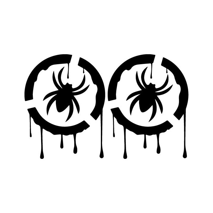 Spider Drip Stickers – Horror Gothic Decals (2-Pack)