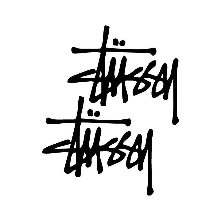 Stussy Stickers – Streetwear Skate Decals (2-Pack)