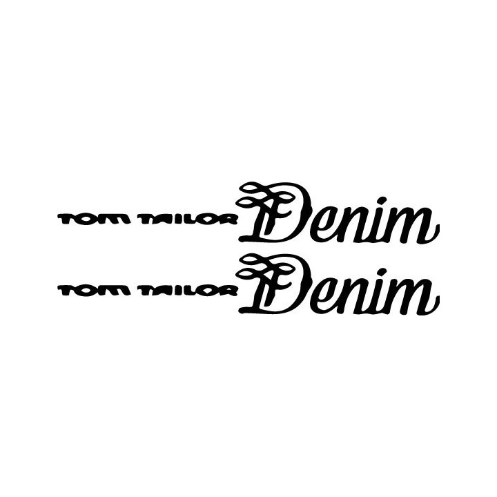 Tom Tailor Denim Stickers – Fashion Logo Decals (2-Pack)