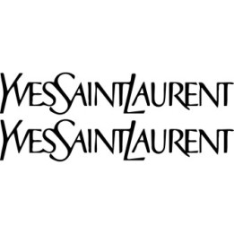 Yves Saint Laurent Stickers – YSL Logo Decals (2-Pack)