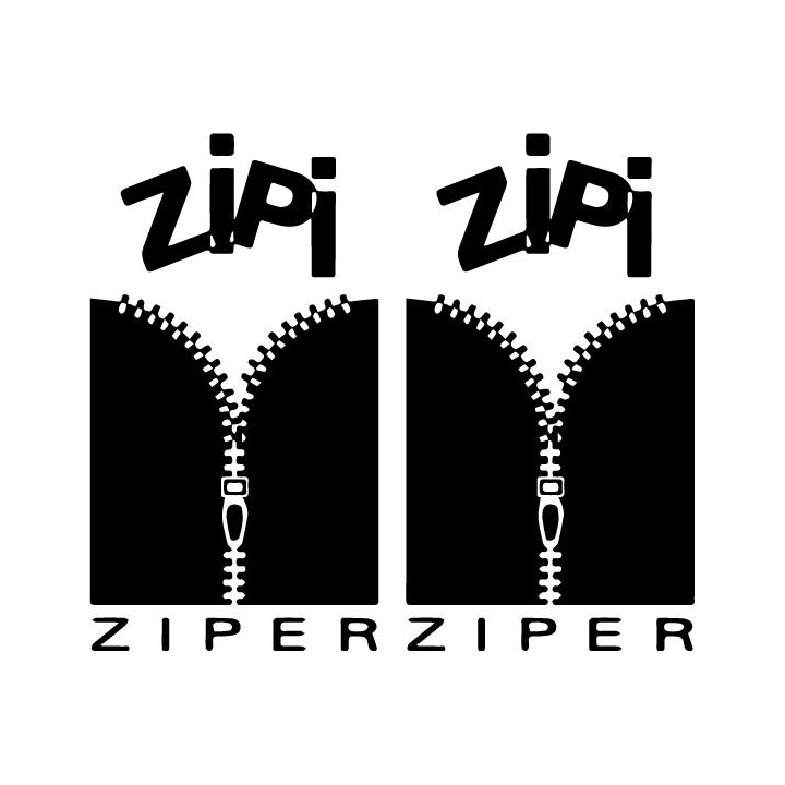 Zipi Ziper Stickers – Street Fashion Zipper Decals (2-Pack)