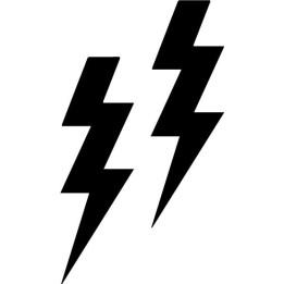 Zoomp Lightning Bolt Stickers – Brazilian Fashion (2-Pack)