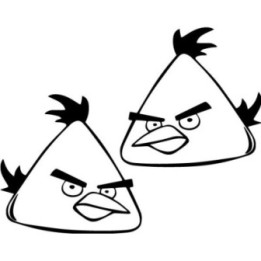 Angry Birds Chuck Stickers – Yellow Bird Decals (2-Pack)