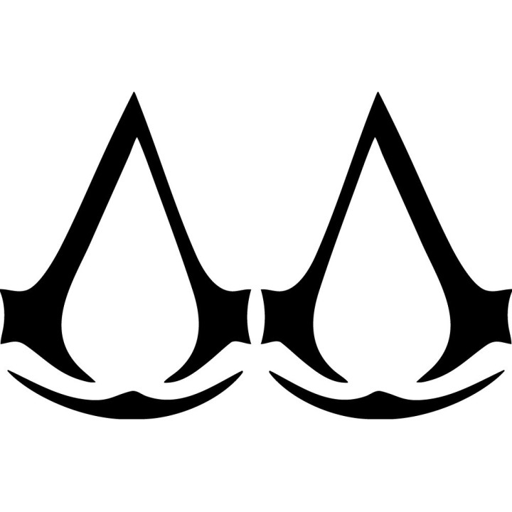 Assassin's Creed Stickers – Brotherhood Crest Decals (2-Pack)