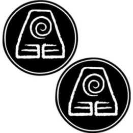 Avatar Earth Kingdom Stickers – ATLA Symbol Decals (2-Pack)