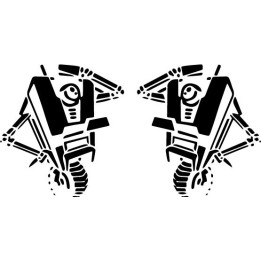 Borderlands Claptrap Stickers – BL2 BL3 Decals (2-Pack)