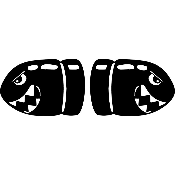 Bullet Bill Super Mario Stickers – Gaming Decals (2-Pack)