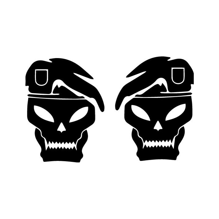 Call of Duty Black Ops 2 Stickers – Skull Decals (2-Pack)