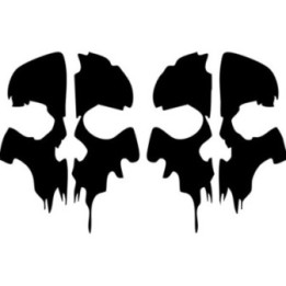 Call of Duty Ghosts Skull Stickers – COD Decals (2-Pack)