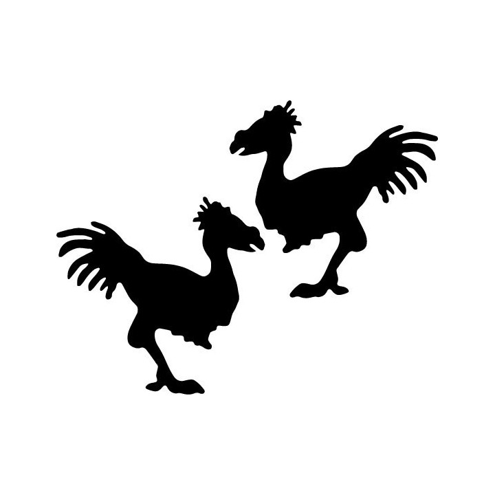 Final Fantasy Chocobo Stickers – FF7 FF14 Decals (2-Pack)