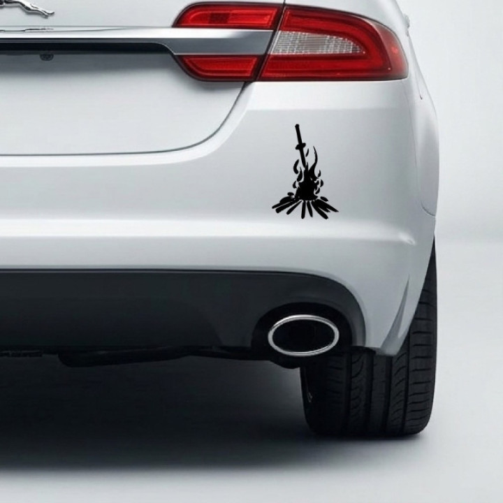 Dark Souls Bonfire Stickers – Soulsborne Gaming Decals (2-Pack)