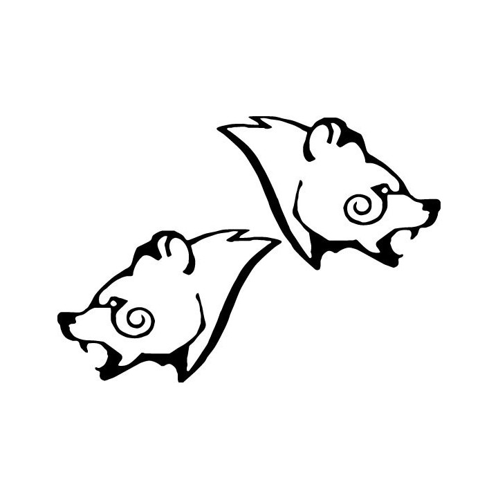 Skyrim Stormcloak Stickers – Bear Emblem Decals (2-Pack)