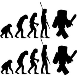 Minecraft Evolution Stickers – Steve Gaming Decals (2-Pack)