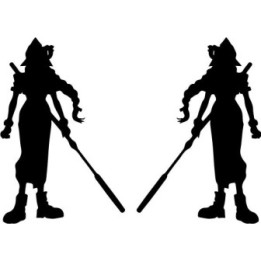 Final Fantasy VII Aerith Stickers – FF7 Remake Decals (2-Pack)