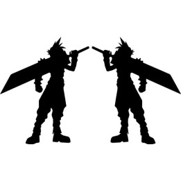 Final Fantasy VII Cloud Strife Stickers – FFVII (2-Pack)