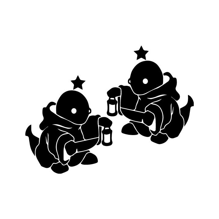 Final Fantasy Tonberry Stickers – FF7 FF14 Decals (2-Pack)