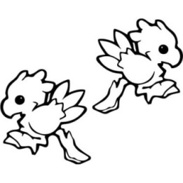 Final Fantasy Chocobo Stickers – FF7 FF14 Decals (2-Pack)