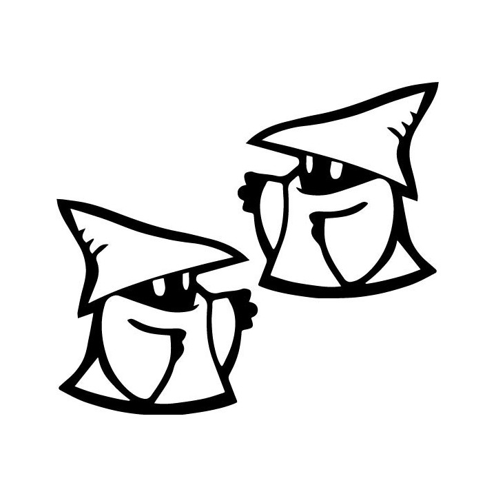 Final Fantasy Black Mage Stickers – Vivi FF9 Decals (2-Pack)