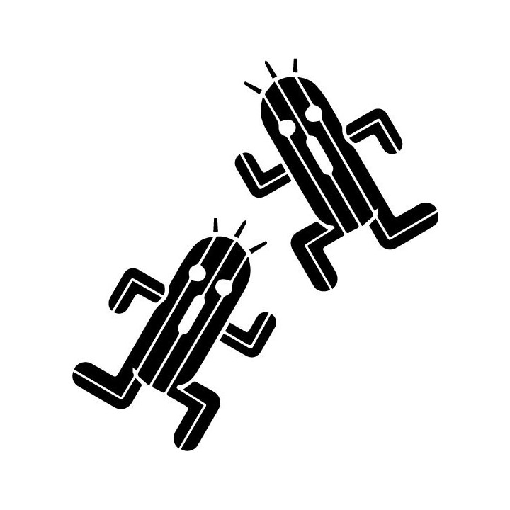 Final Fantasy Cactuar Stickers – 1000 Needles Decals (2-Pack)