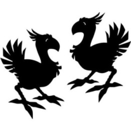 Final Fantasy Chocobo Stickers – FF7 FF14 RPG Decals (2-Pack)