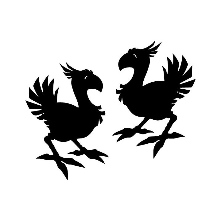 Final Fantasy Chocobo Stickers – FF7 FF14 RPG Decals (2-Pack)