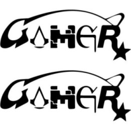 Gamer Stickers – Retro Arcade Gaming Decals (2-Pack)