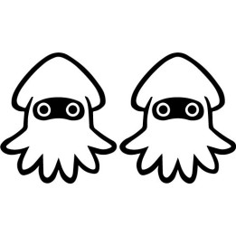 Super Mario Blooper Stickers – Nintendo Decals (2-Pack)