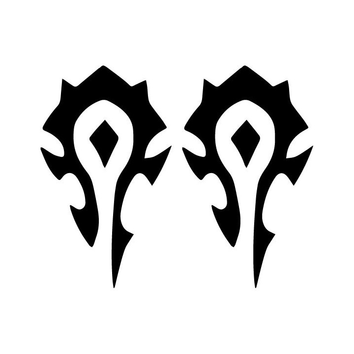 World of Warcraft Horde Stickers – WoW Decals (2-Pack)