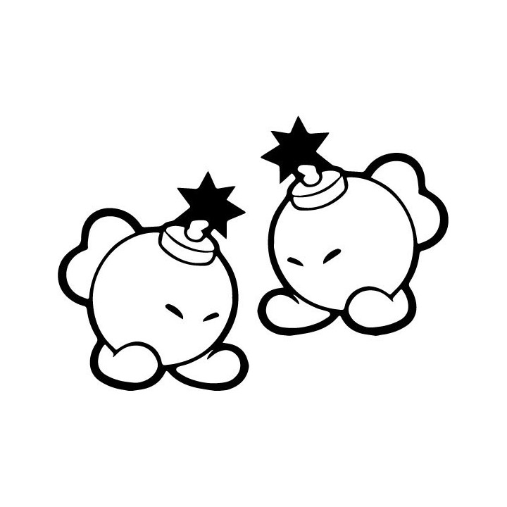 Super Mario Bob-Omb Stickers – Nintendo Decals (2-Pack)