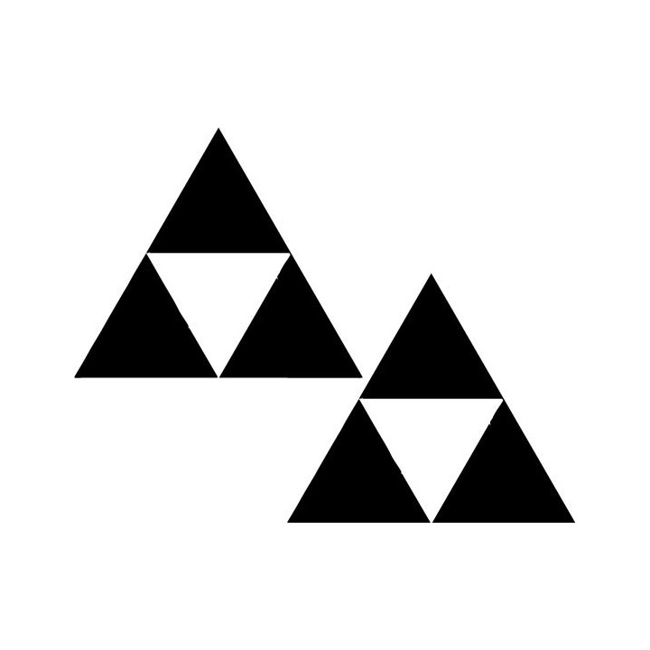 Zelda Triforce Stickers – Hyrule Gaming Decals (2-Pack)