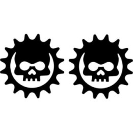 Gears of War COG Skull Stickers – Crimson Omen (2-Pack)