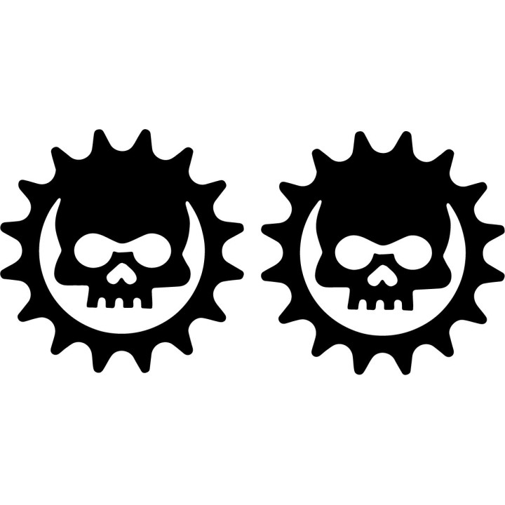 Gears of War COG Skull Stickers – Crimson Omen (2-Pack)