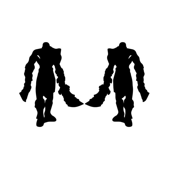 God of War Kratos Stickers – Blades of Chaos (2-Pack)