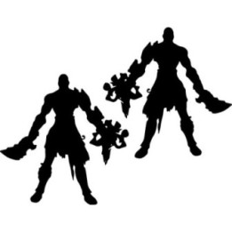 God of War Kratos Stickers – Blades of Chaos (2-Pack)