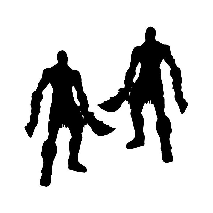 God of War Kratos Stickers – Norse Saga Decals (2-Pack)