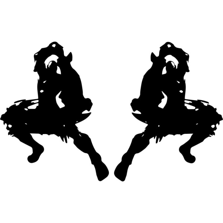 God of War Kratos Stickers – Blades of Chaos (2-Pack)