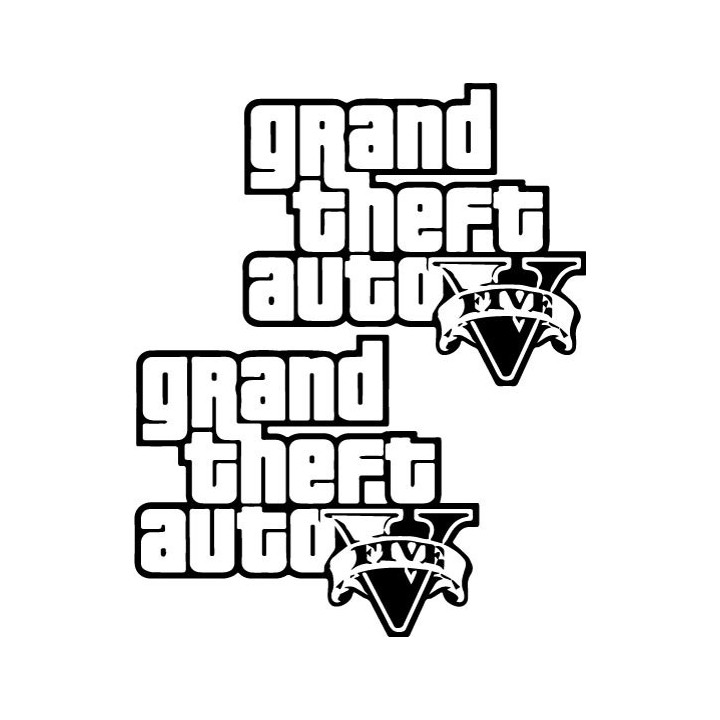 Grand Theft Auto V Stickers – GTA 5 Decals (2-Pack)