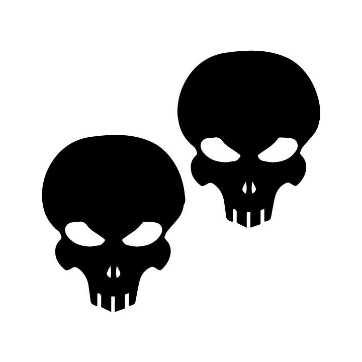 Halo Extermination Skull Stickers – Multi-Kill Decals (2-Pack)