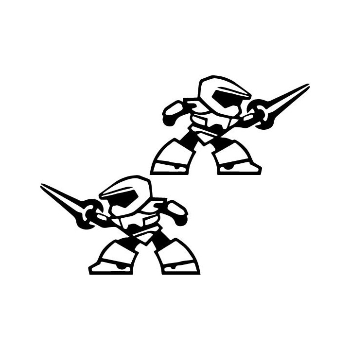 Halo Master Chief Stickers – Spartan Decals (2-Pack)