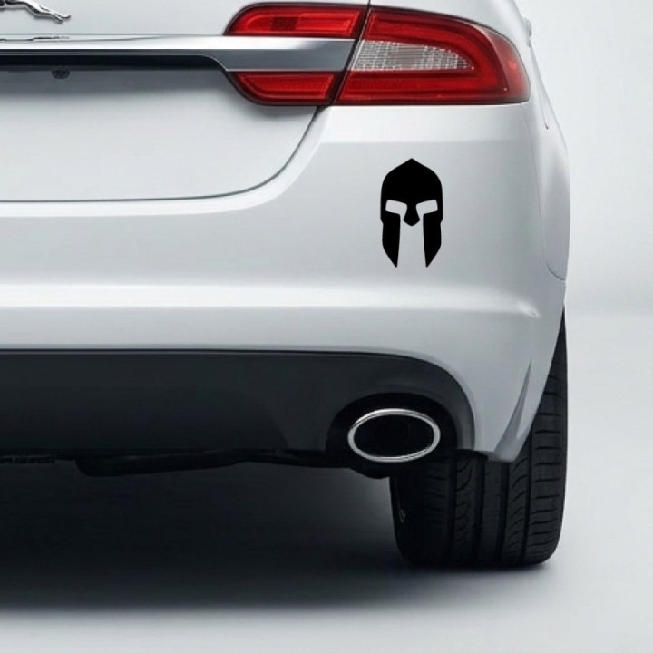Spartan Helmet Stickers – Molon Labe Warrior Decals (2-Pack)