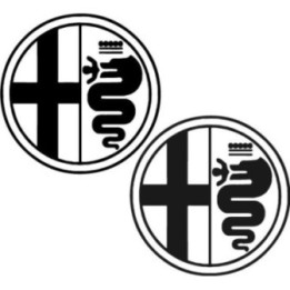 Buy Alfa Romeo Black Aftermarket Decal Sticker Online