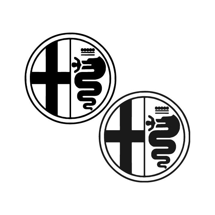 Buy Alfa Romeo Black Aftermarket Decal Sticker Online