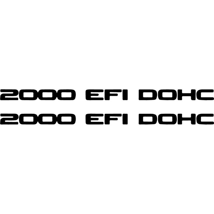 Buy 2000 Efi Dohc Decal Sticker Online
