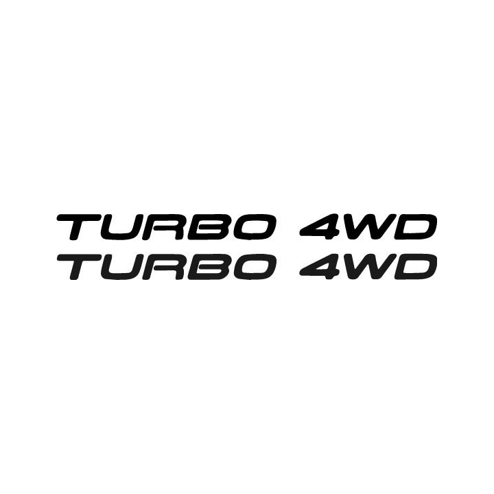 Buy 4Wd Turbo Vinyl Decal Sticker Online