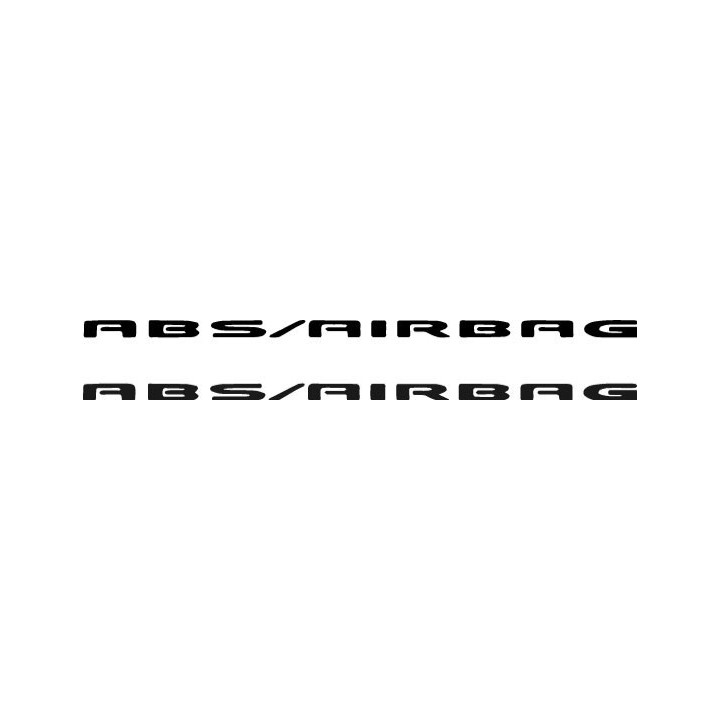 Buy Abs Airbag Vinyl Decal Sticker Online